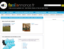 Tablet Screenshot of loire.fasilannonce.fr